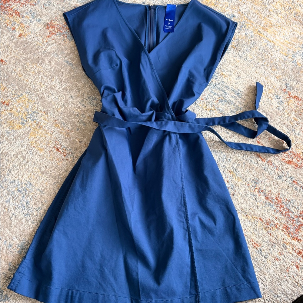 Kit and Ace Blue Wrap skort